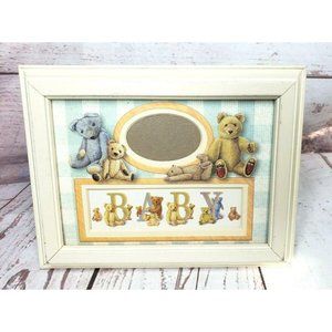 Teddy Bear Designed Baby Photo Frame - Adorable Keepsake for Memories